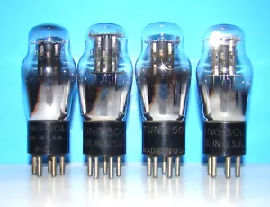 No 27 Tung-Sol radio audio amplifier vacuum 4 tubes valve tested ST shape 227 27 - Picture 1 of 3