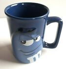 M & M Blue & White Coffee Mug Tea Cup Embossed Design 2008 Collectible 