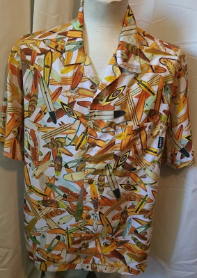 Men's Rietveld S/S button front Hawaiian shirt - L - Surfboards - Image 1 of 4