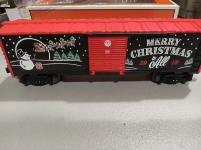 Lionel 1928490 O Gauge 2019 Christmas Boxcar Item is Mint in box - Image 1 of 4