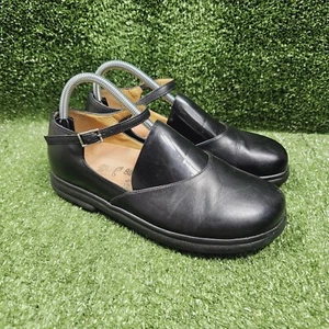 Footprints By Birkenstock Eden Mary Jane Schwarz Leder Schuhe Damen 39 US 8 - Bild 1 von 11