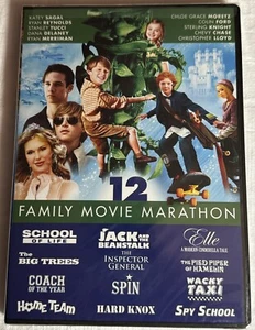 FAMILY MOVIE MARATHON 12 MOVIES Home Team Spin Hard Knox 3 Disc Set DVD NEW - Imagen 1 de 11