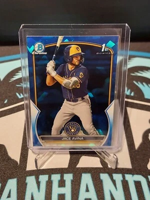 Jace Avina 2023 Sapphire Bowman 1st brewers BCP-150 - Image 1 of 2