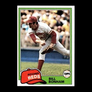 Bill Bonham 1981 Topps Cincinnati Reds #712 Nice! 3