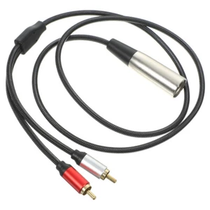 XLR Zu RCA -Audiokabel Kopfhörer-Konverter Audiokonvertierungskabel - Photo 1/12