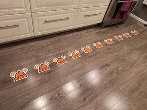 Jellycat Bunting garland 112" Long With thick paper pieces & Orange String POS - Picture 1 of 9