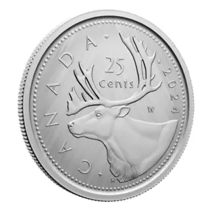 🇨🇦 Kanada 25 Cent, Münze #4 Tailored Specimen Winnipeg W Mark Caribou 2024 - Bild 1 von 5