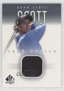 2001 SP Authentic Tour Swatch Adam Scott #AS-TS Rookie RC