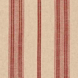 Beltran Sienna Red Stripe Woven Pattern Upholstery Fabric by the Yard - Picture 1 of 6