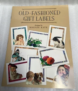 Etiquetas de regalo antiguas diseñadas por Maggie Kate folleto de 33 sin usar - Imagen 1 de 3