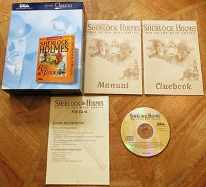 Sherlock Holmes - Lost Files Of - Case of the Rose Tattoo (PC CD-ROM 1994) - sehr guter Zustand - Bild 1 von 6
