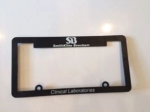 SmithKline Beecham Black License Plate Cover Frame - Picture 1 of 5