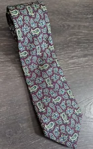 Corniche Paisley Multicolor Men’s Silk Tie 100% Silk Made In Italy - Picture 1 of 3