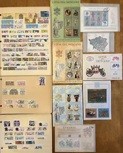 Rare VATICAN Stamp COLLECTION Commemorative Set, Blocks, Singles - Mint Unused - Picture 1 of 24