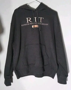 Sudadera con capucha Jansport para hombre R I T Rochester Institute of Technology D gris talla XL excelente - Imagen 1 de 10