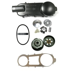 GY6 150cc Clutch Rebuild Kit w/ Belt Cover & Gasket - Long Case (842 20 30 Belt) - Picture 1 of 5