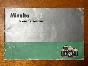 Minolta SR-3 Bedienungsanleitung, guter Zustand in Englisch - Bild 1 von 3