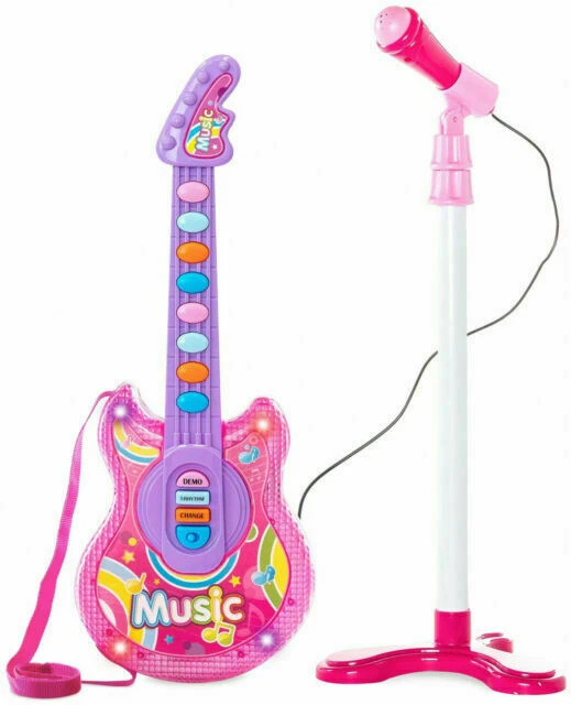 Best Choice Products SKY4920 19 inch Kids Toddlers Flash Guitar Pretend Musical Instrument