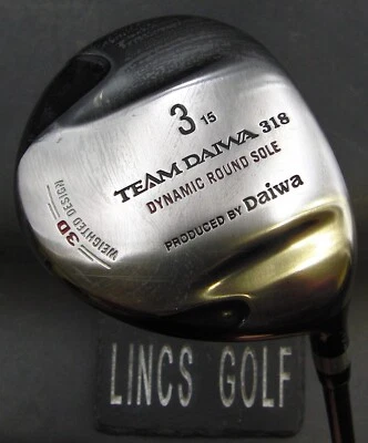 Team Daiwa 318 Dynamic Round Sole 15° 3 Wood Seniors Graphite Shaft Daiwa Grip — 第 1/4 张图片