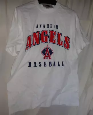 复古 Anaheim Angels Dynasty 棒球 MLB 衬衫 DEADSTOCK 全新带标签 — 第 1/3 张图片