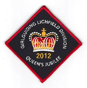 Parche British Girl Guides - Reino Unido Lichfield Division Queen's Diamond Jubilee 2012 - Imagen 1 de 1