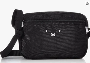 New Miffy Shoulder bag Crossbody strap with face black W 9.8 in Dick Bruna - Picture 1 of 5