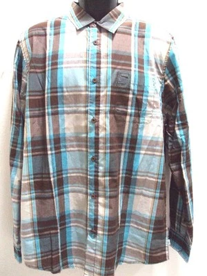 NWT EW RIP CURL MONTE L/S MEN'S WOVEN SHIRT SIZE L LARGE FF68 $49.50 - Image 1 of 4