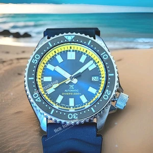 Blaue Automatik Diver 42mm Mod Uhr NH35A 24jewels SAPHIR 100M Top  - Bild 1 von 9