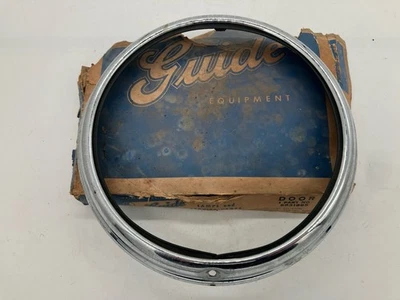 41 Pontiac Custom Streamliner Torpedo Headlight Headlamp Ring Bezel NOS 5931865 - Image 1 of 4