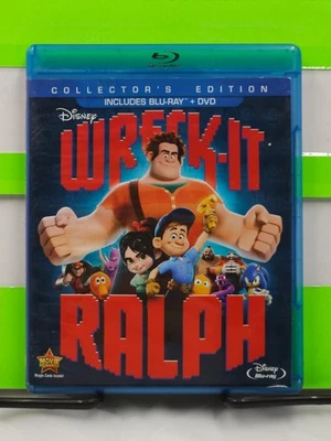 DISNEY WRECK IT RALPH COLLECTOR'S EDITION JOHN C REILLY 2-DISC DVD & BLU RAY - Image 1 of 3
