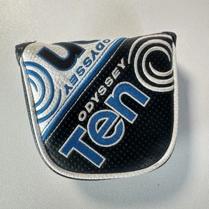 Mint Odyssey Ten 10 Mallet Putter Headcover Cover White Blue Black - Picture 1 of 5