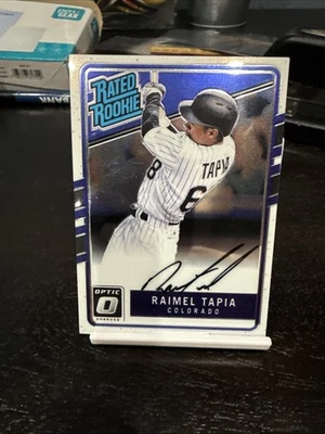 2017 Optic Rated Rookie Raimel Tapia Autograph - Image 1 of 2