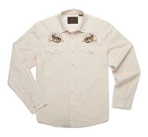 Howler Bros Gaucho Western Pearl Snap Button Lazy Gator Alligator Shirt Men's L - Picture 1 of 11