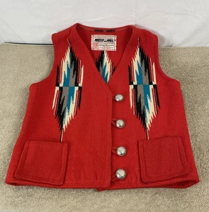 Vintage 1940’s Southwest Arts & Crafts Chimayo Material Men’s Vest New Mexico - Bild 1 von 13