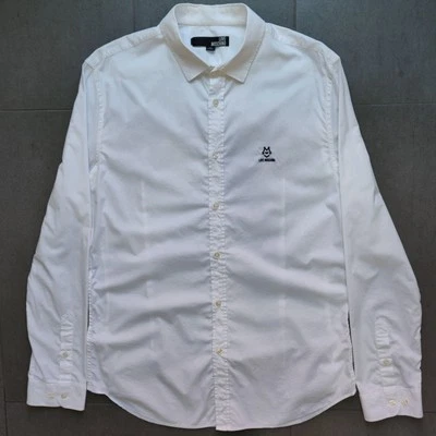 Love Moschino White Long Sleeve Button Up Darted Dress Shirt Mens XL ❤️ - Image 1 of 4