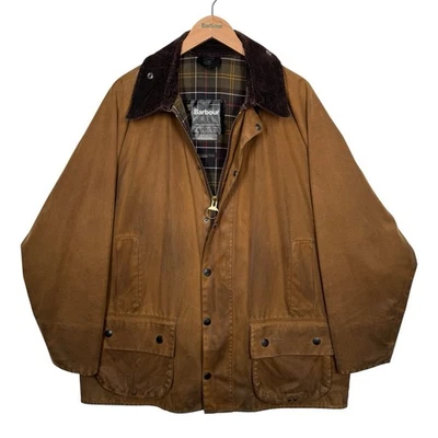 Barbour Classic Moorland giacca cerata A821 arenaria marrone chiaro C48/122CM XXL 00s vintage - Immagine 1 di 4