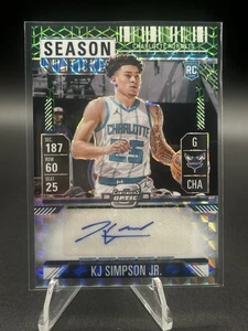 KJ Simpson Jr 2024 Mosaic FOTL Spectris Green Rookie Ticket Auto 1/5 RC SSP 📈 - Picture 1 of 2