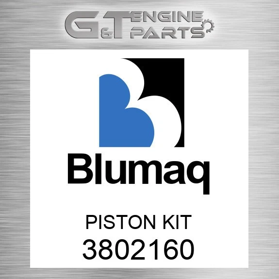 CUMMINS 4BTA CDC 4.390 PISTON & RING KIT STD. (USE 4) 3802160