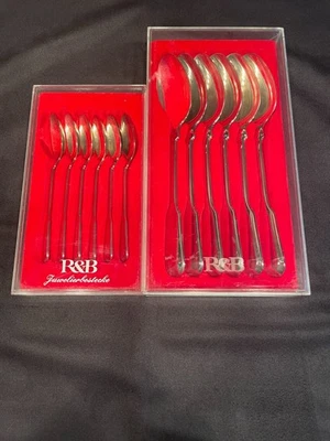 Robbe & Berking, Besteck Spaten, 150 g massiv versilbert, gebraucht, 24 teilig - Bild 1 von 4