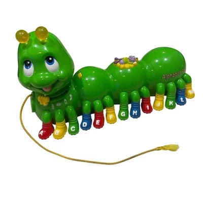 LeapFrog Caterpillar ALPHABET PAL 46000 Green Talking Learning Toy 2001 Working - Image 1 of 4