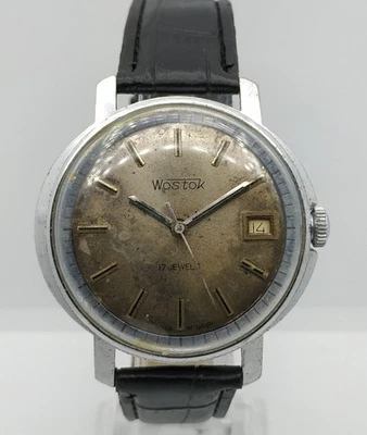 Reloj Hombre Vintage Wostok URSS Mecánico 2414A REVISADO Vostok Retro Soviético ☭ Foto 1 de 4