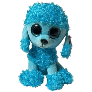 Ty Beanie Boos Mandy Azul Sentado Peluche Caniche Perro Peluche 9' - Imagen 1 de 5