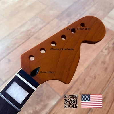 Deluxe Roasted Maple Jazzmaster Stainless Rosewood Neck Fits Strat Fender JZRQ  - Image 1 of 4