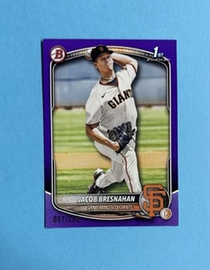 2025 Bowman Chrome Jacob Bresnahan Purple Paper /250 1st RC BCP-53 - Picture 1 of 3