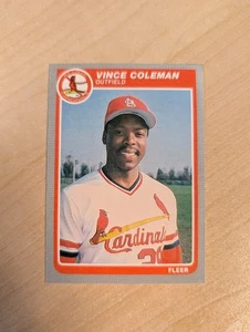 Vince Coleman 1985 Fleer Update Baseball Rookie Karte #U-28-St. Lous Cardinals - Bild 1 von 2