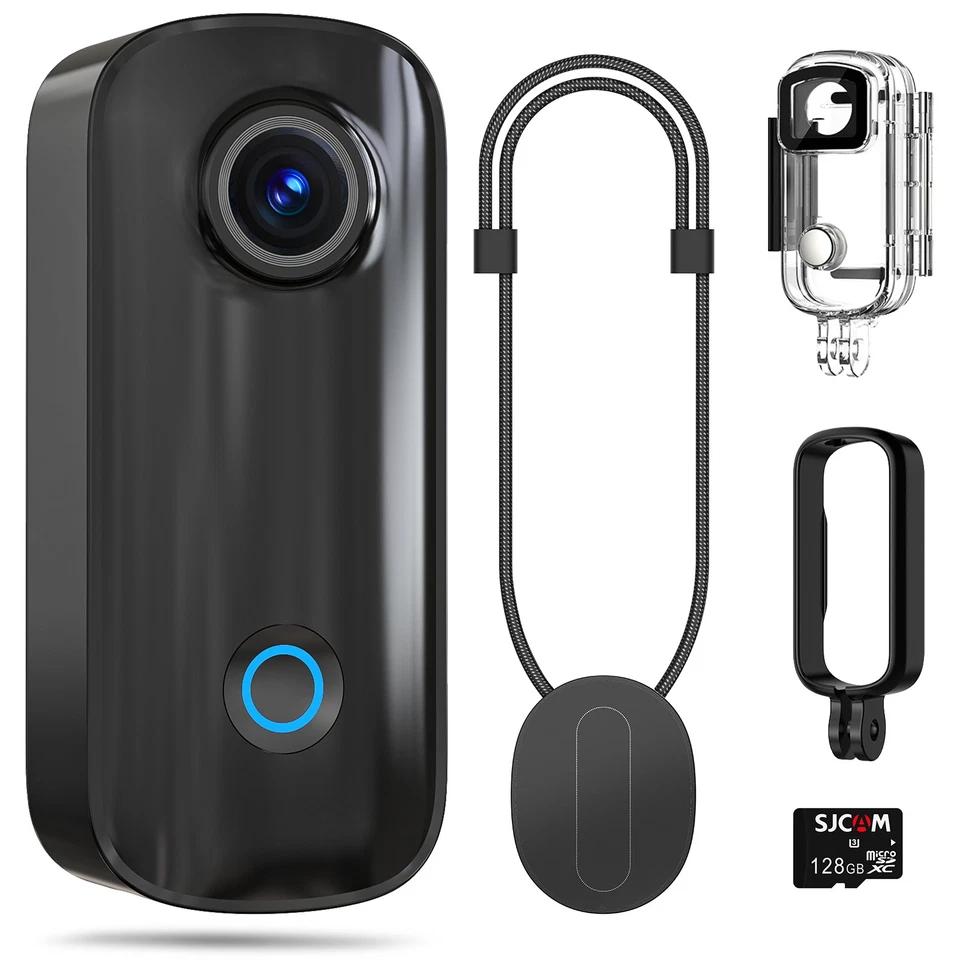 Action Cam 4K 30FPS Mini Bodycam WiFi Helmcamera 30M Wasserdicht SJCAM C100