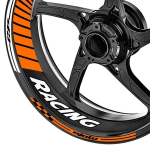 GP04 Gloss Orange Decal Wheel Stickers For Ninja 1000 SX 15 16 17 18 19 -MC - Picture 1 of 10