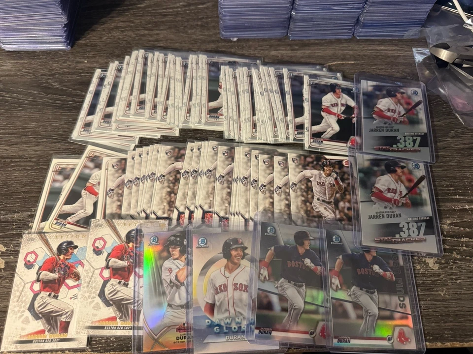 (74) 2020 Bowman Chrome JARREN DURAN 1st Prospect RC Lot RED SOX Inception - Image 1 of 1