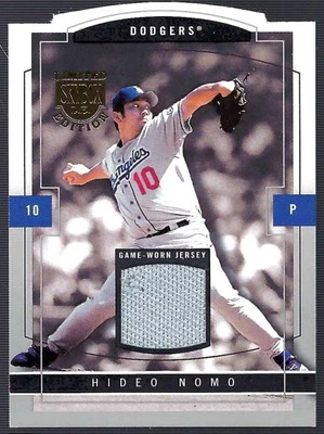 2004 Skybox LE Jersey Proof Silver Hideo Nomo Jersey #2/50 - Image 1 of 2