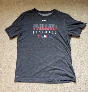 Philadelphia Phillies Authentic Dri-Fit Adult Medium T-Shirt Dark Gray - Imagen 1 de 3